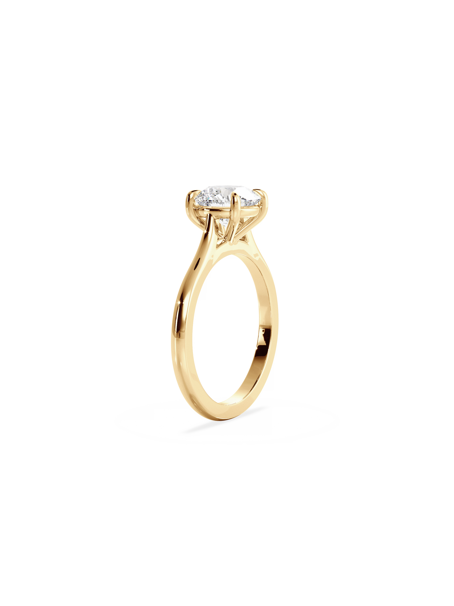 2 CT Round Three Stones Lab Grown Diamond Engagement Ring