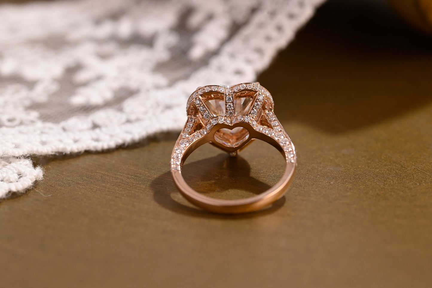 2 CT Round Three Stones Lab Grown Diamond Engagement Ring