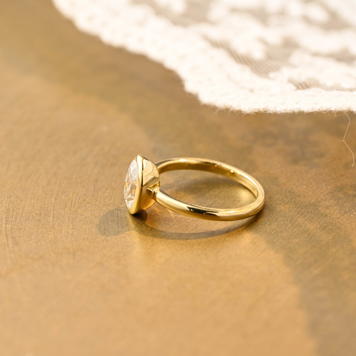 2 CT Round Three Stones Lab Grown Diamond Engagement Ring