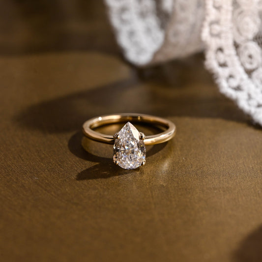 2 CT Round Three Stones Lab Grown Diamond Engagement Ring
