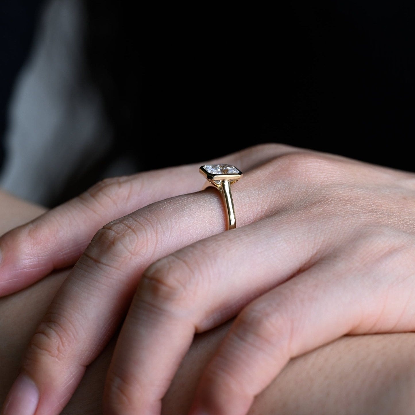 2 CT Round Three Stones Lab Grown Diamond Engagement Ring