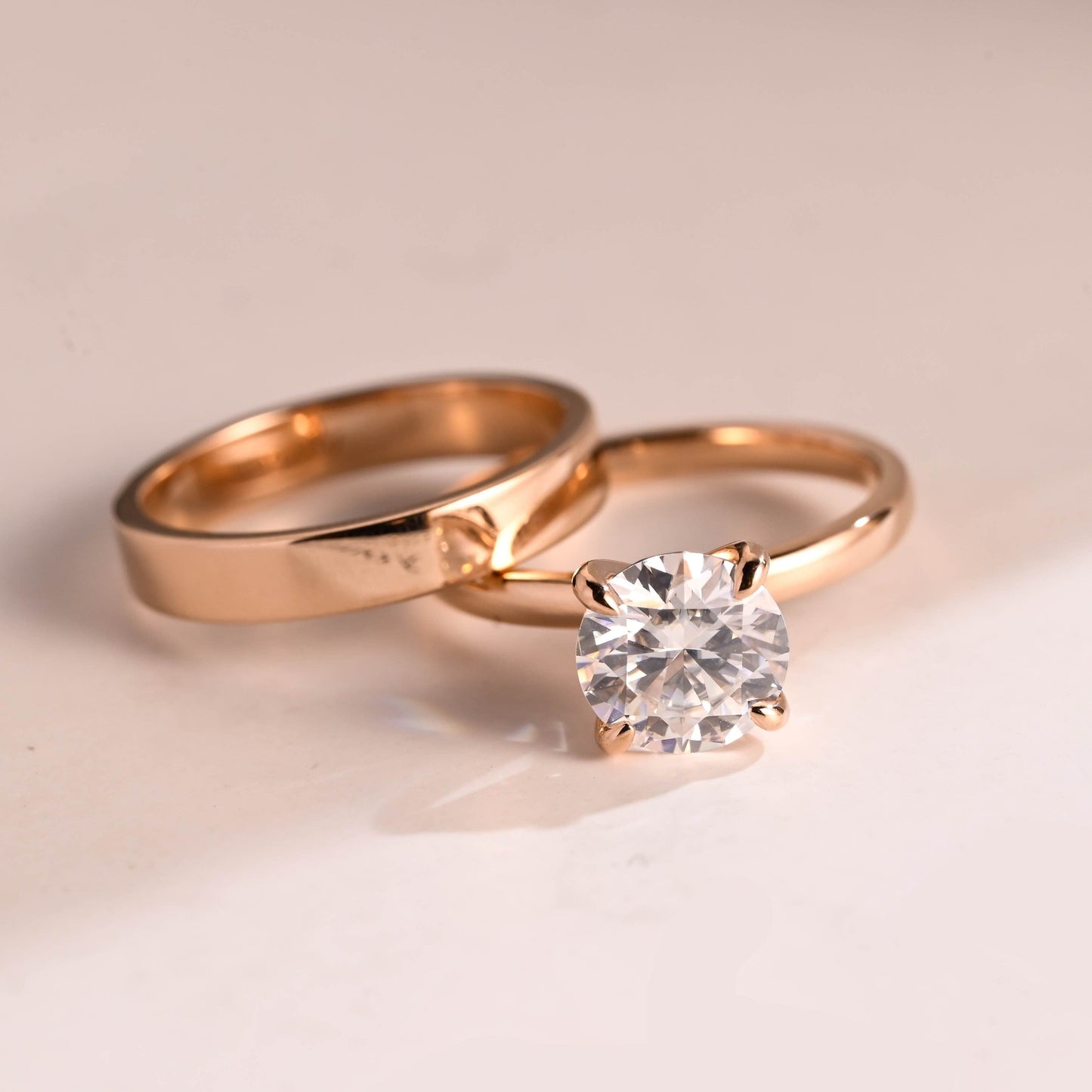 3.0 CT Round Pave Lab Grown Diamond Bridal Set