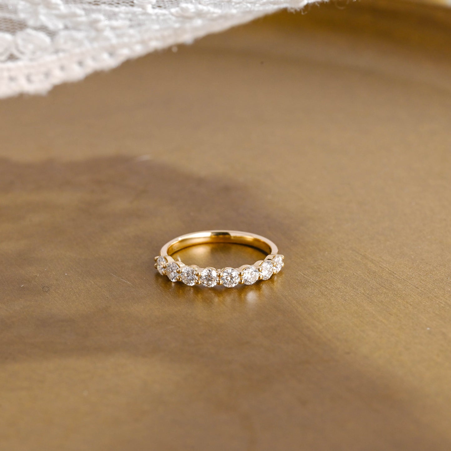0.37 CT Round Full Eternity Lab Grown Diamond Wedding Band