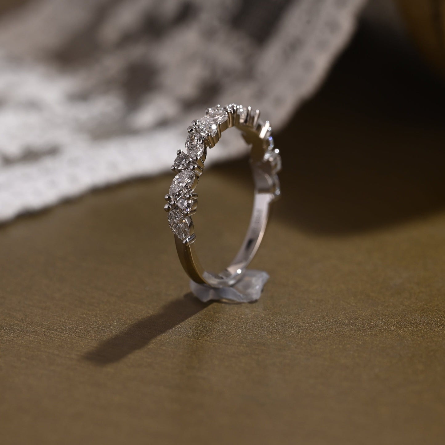 0.37 CT Round Full Eternity Lab Grown Diamond Wedding Band