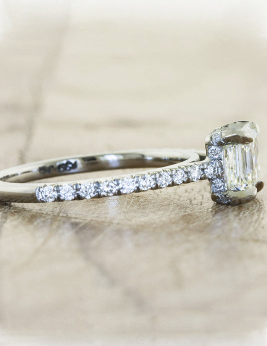 2 CT Round Three Stones Lab Grown Diamond Engagement Ring