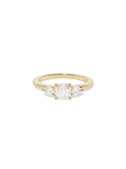2 CT Round Three Stones Lab Grown Diamond Engagement Ring