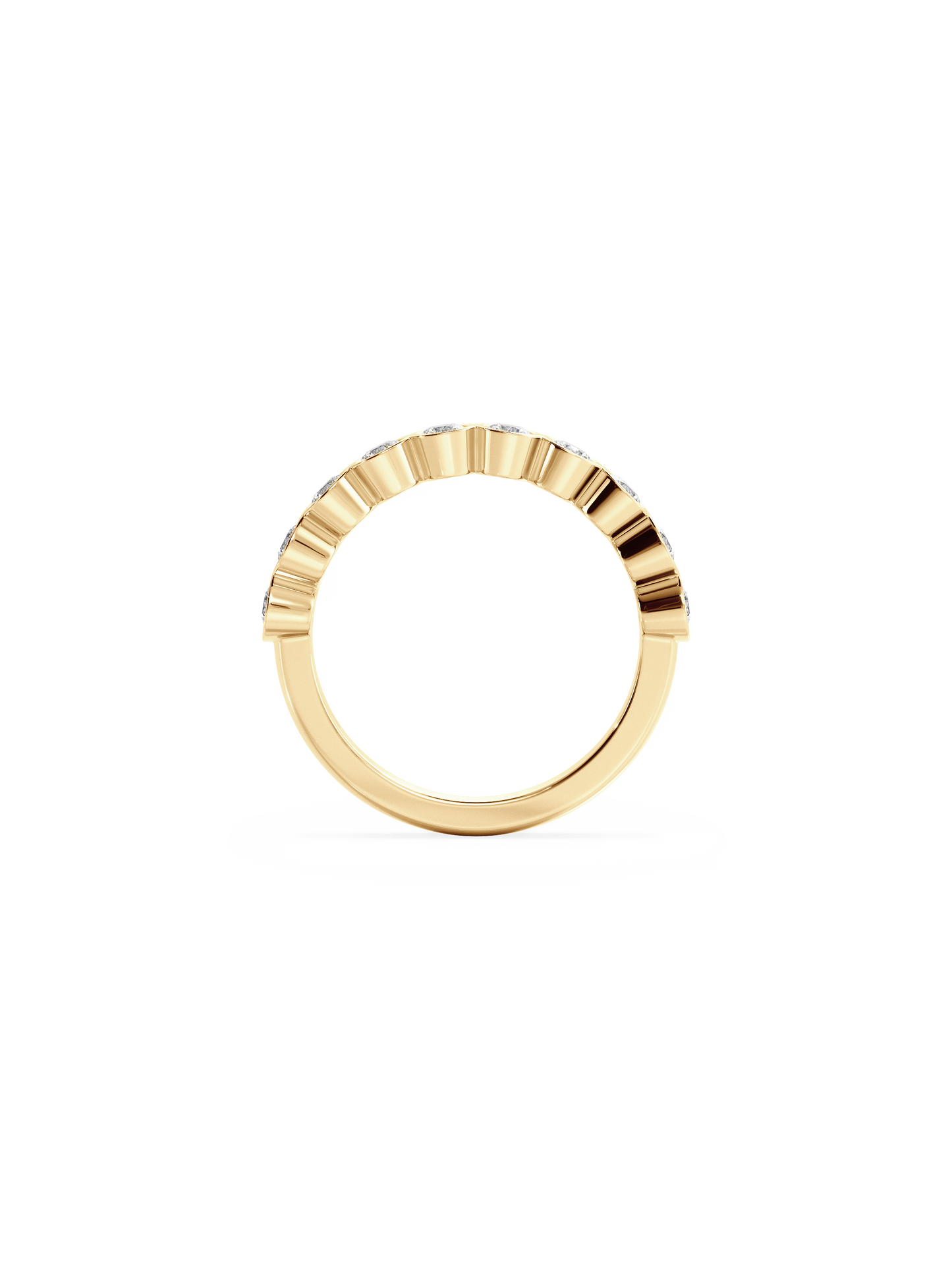 0.37 CT Round Full Eternity Lab Grown Diamond Wedding Band