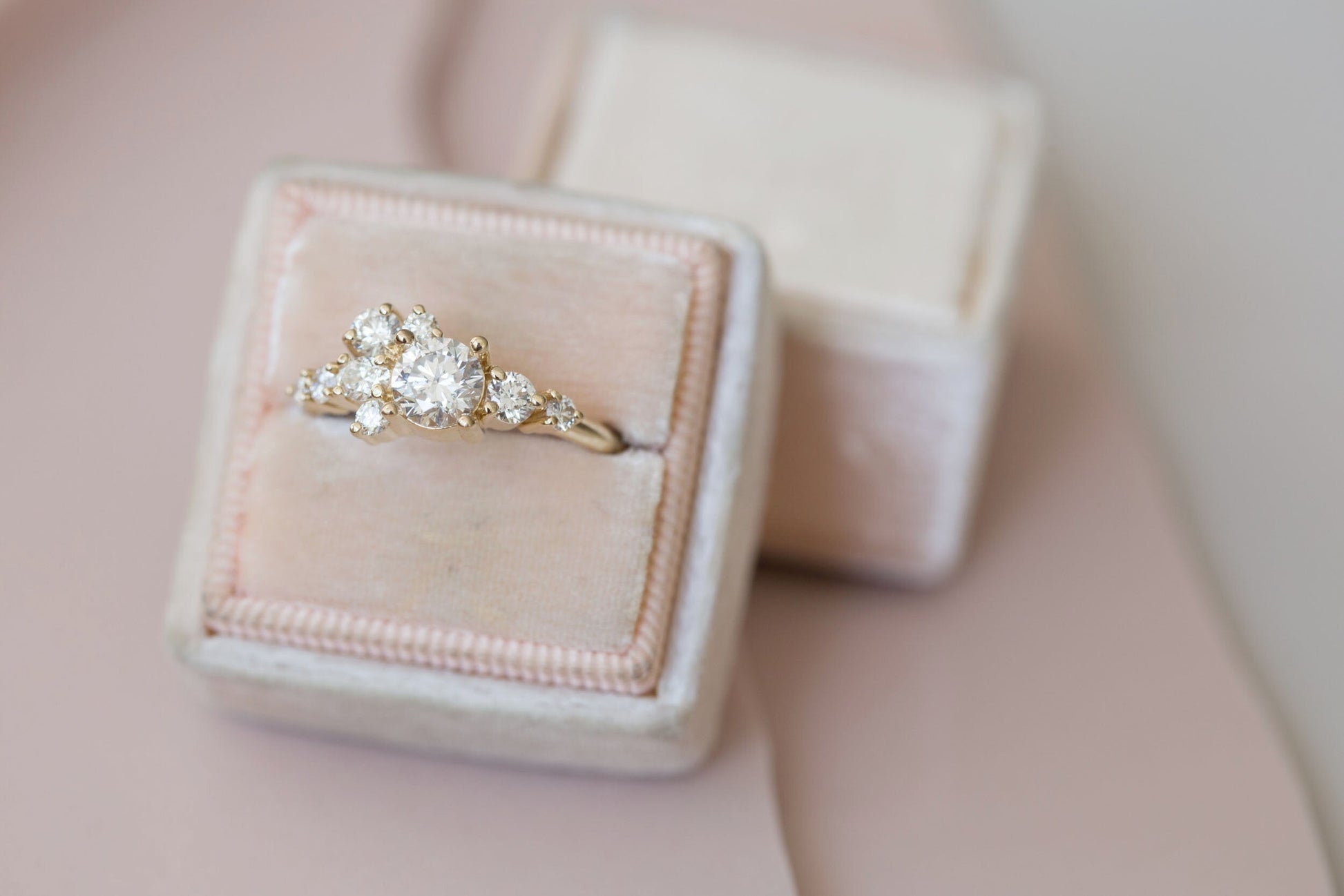 2 CT Round Three Stones Lab Grown Diamond Engagement Ring