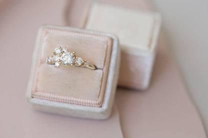2 CT Round Three Stones Lab Grown Diamond Engagement Ring