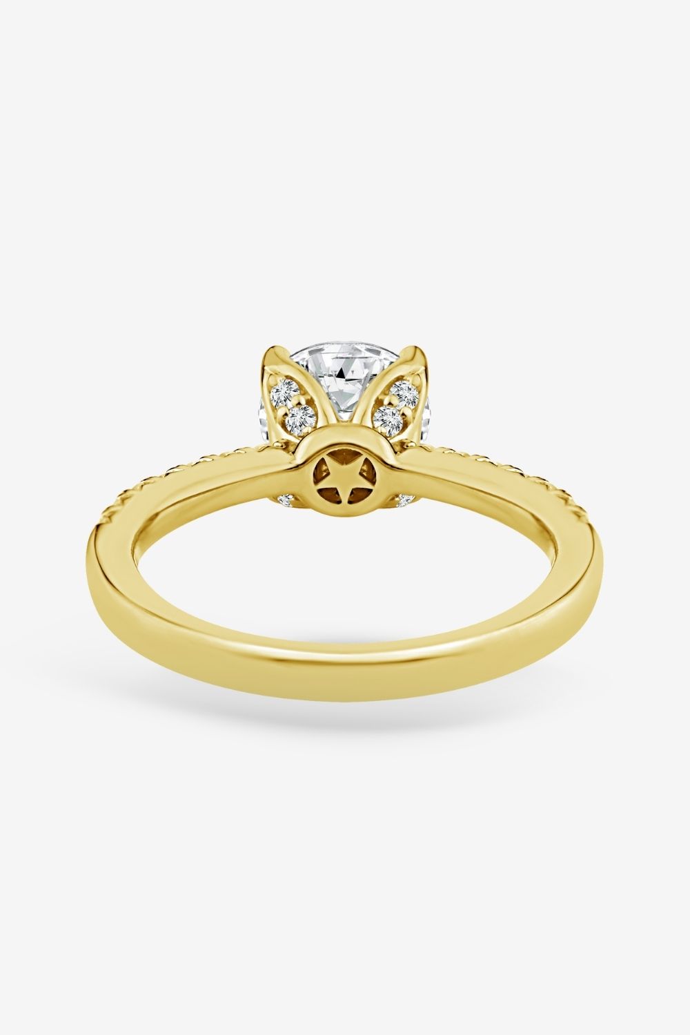 2 CT Round Three Stones Lab Grown Diamond Engagement Ring