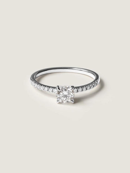 Marquise Cut Cluster Styled Lab Grown Diamond Engagement Ring