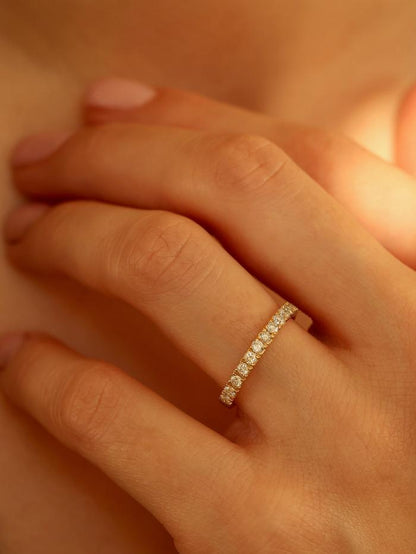 Marquise Cut Cluster Styled Lab Grown Wedding Band