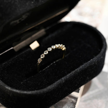 0.3 TCW Round Cut Moissanite Bridal Wedding Band 5