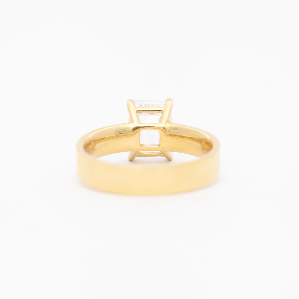 2 CT Round Three Stones Lab Grown Diamond Engagement Ring