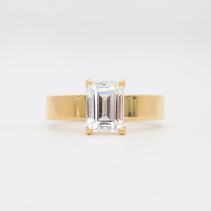 2 CT Round Three Stones Lab Grown Diamond Engagement Ring