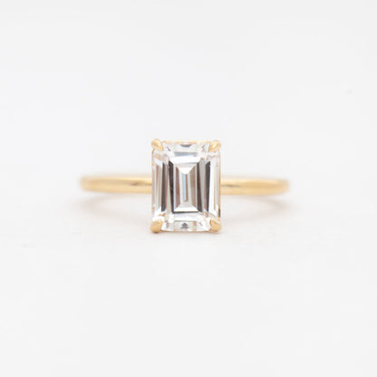 2 CT Round Three Stones Lab Grown Diamond Engagement Ring
