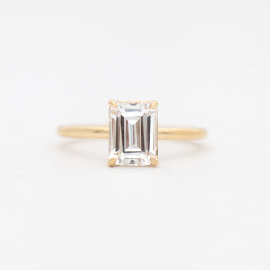 2 CT Round Three Stones Lab Grown Diamond Engagement Ring