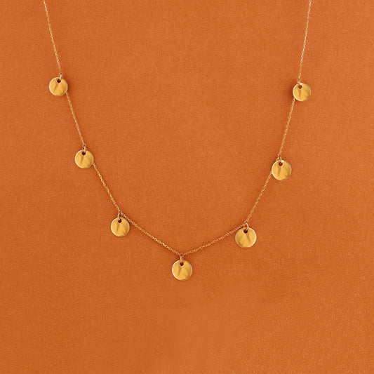 1.0 CT Round Bezel Solitaire Lab Grown Diamond Necklace