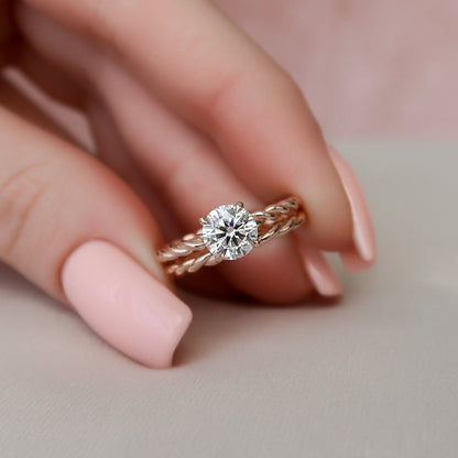 Marquise Cut Cluster Styled Lab Grown Bridal Ring Set