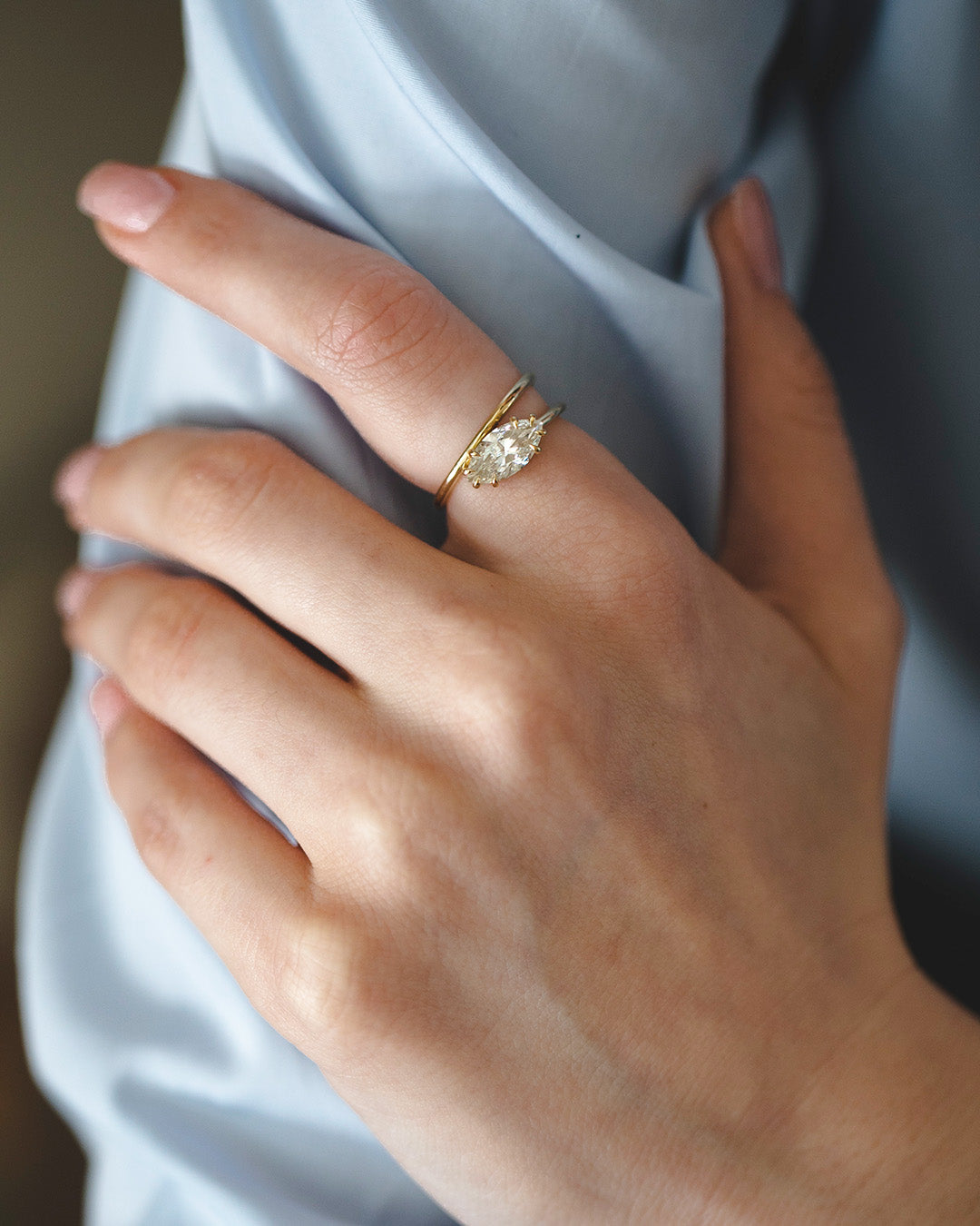 2 CT Round Three Stones Lab Grown Diamond Engagement Ring