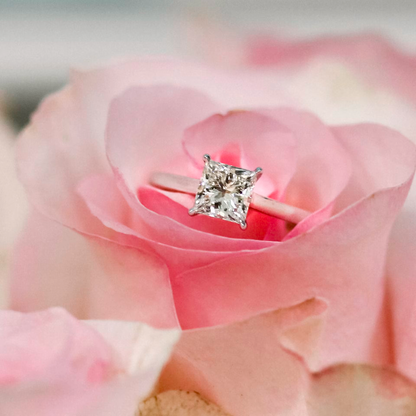 Marquise Cut Cluster Styled Lab Grown Diamond Engagement Ring