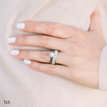 Marquise Cut Cluster Styled Lab Grown Diamond Engagement Ring