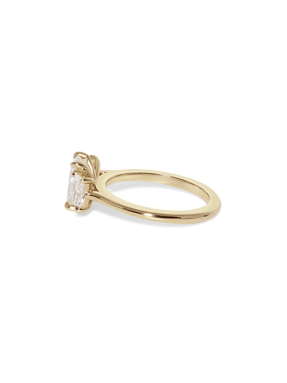 2 CT Round Three Stones Lab Grown Diamond Engagement Ring