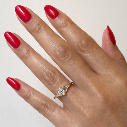 2 CT Round Three Stones Lab Grown Diamond Engagement Ring