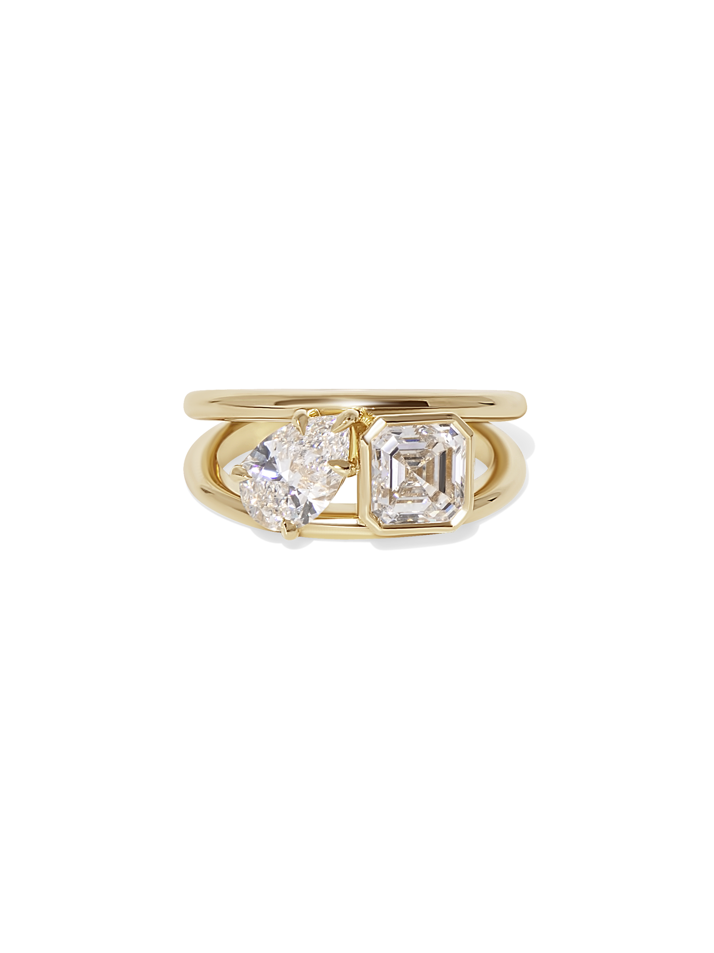 2 CT Round Three Stones Lab Grown Diamond Engagement Ring