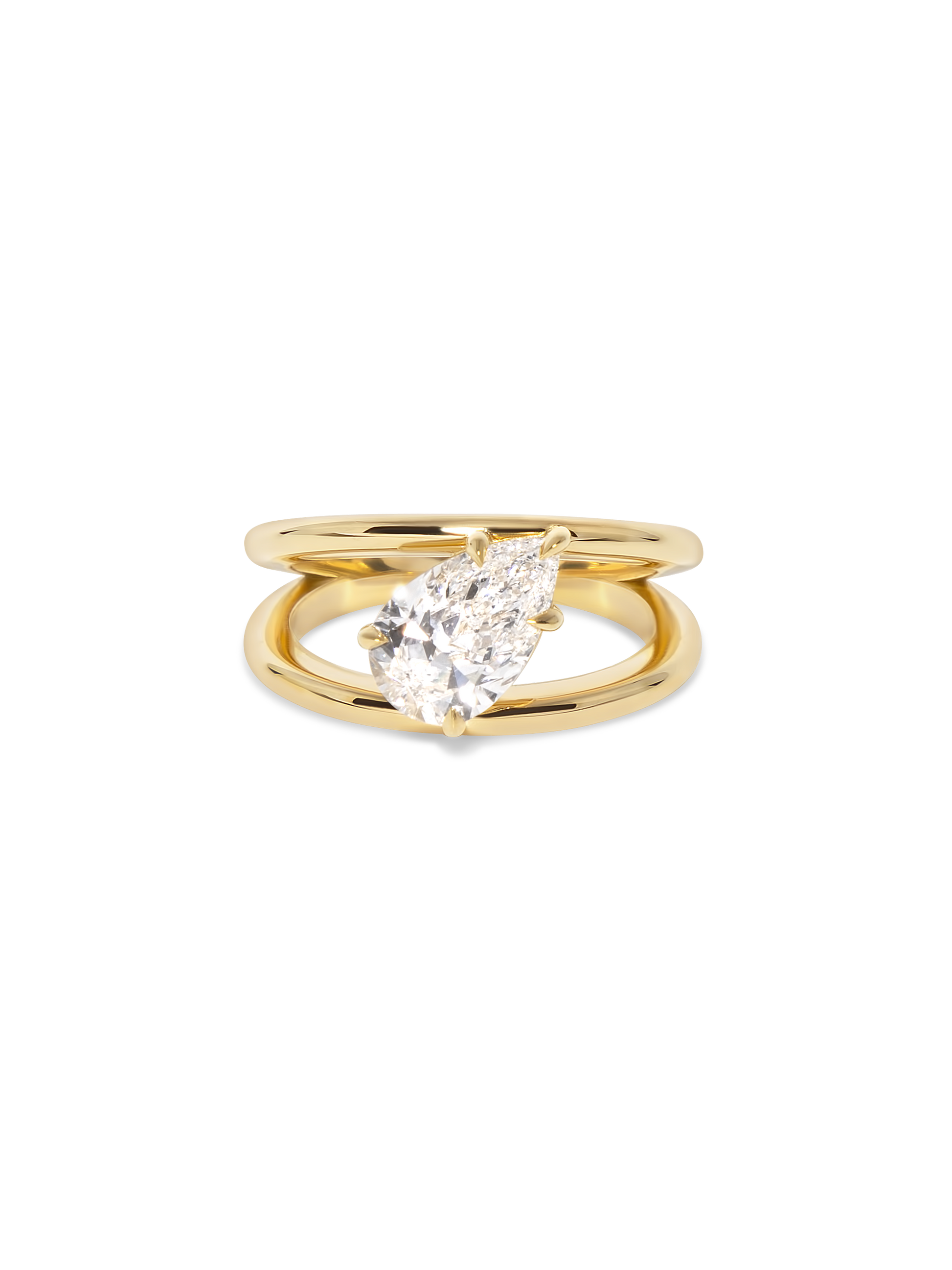 2 CT Round Three Stones Lab Grown Diamond Engagement Ring