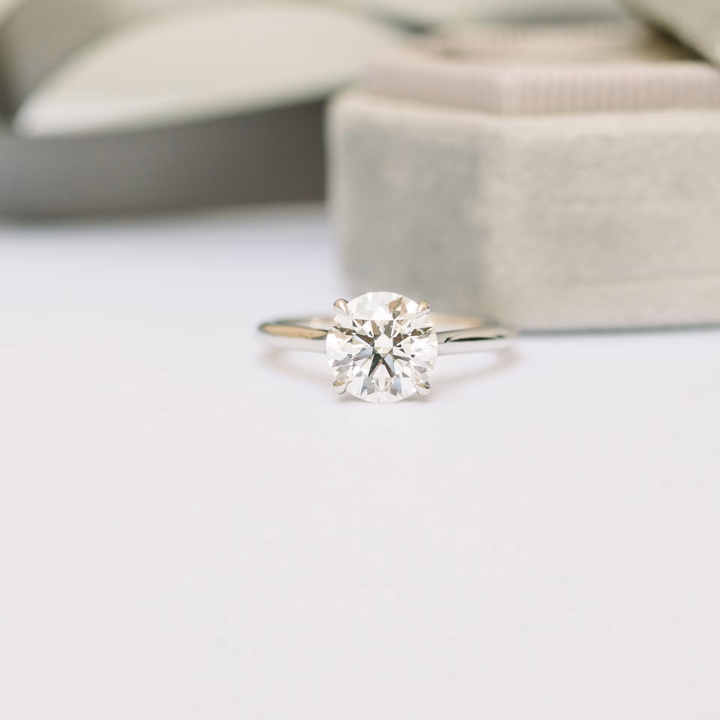 Marquise Cut Cluster Styled Lab Grown Diamond Engagement Ring