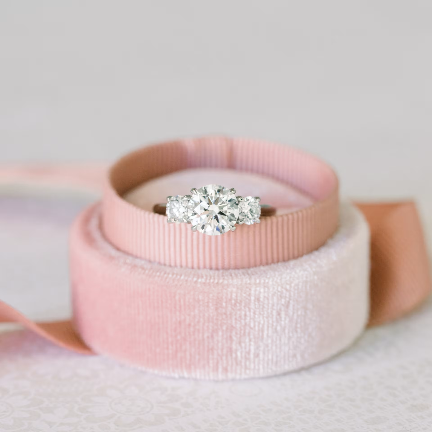 Marquise Cut Cluster Styled Lab Grown Diamond Engagement Ring