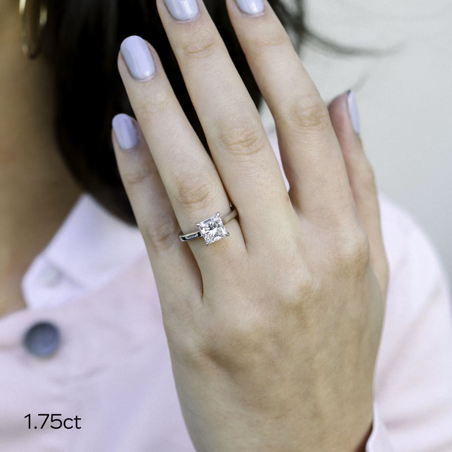 Marquise Cut Cluster Styled Lab Grown Diamond Engagement Ring