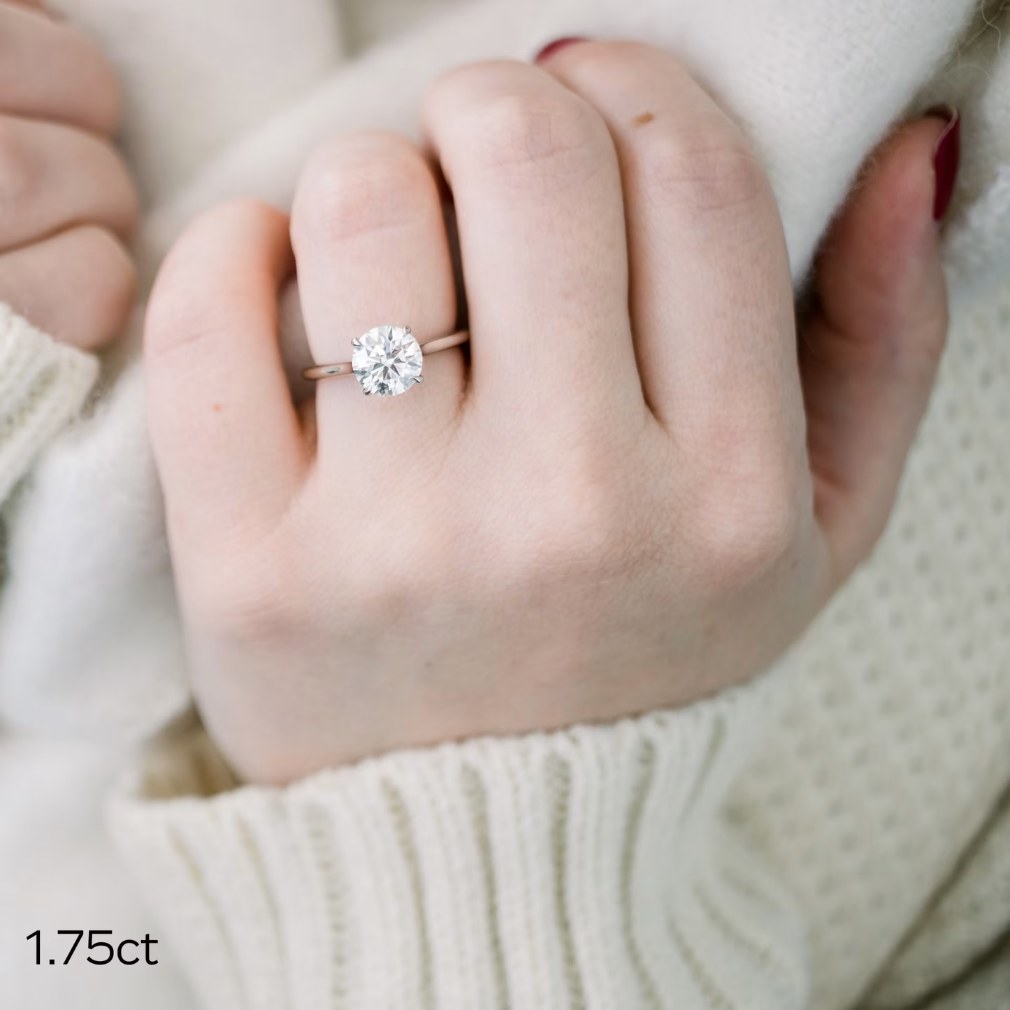 Marquise Cut Cluster Styled Lab Grown Diamond Engagement Ring