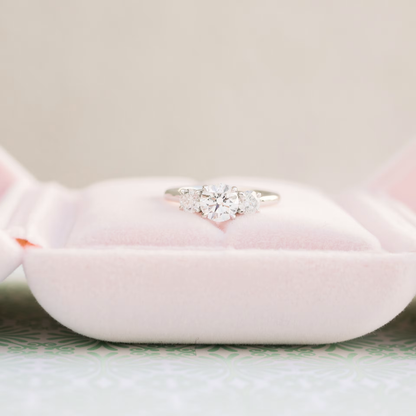 Marquise Cut Cluster Styled Lab Grown Diamond Engagement Ring