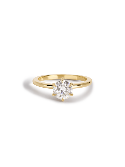 2 CT Round Three Stones Lab Grown Diamond Engagement Ring
