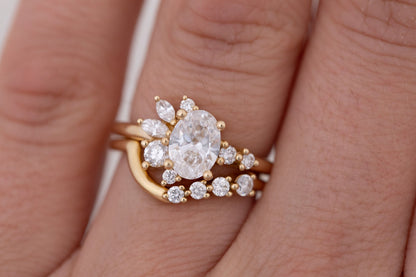 2 CT Round Three Stones Lab Grown Diamond Engagement Ring