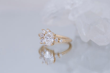 2 CT Round Three Stones Lab Grown Diamond Engagement Ring