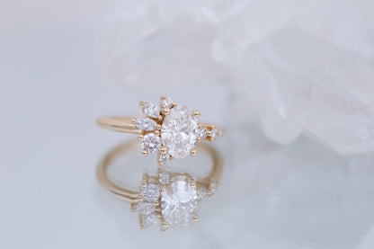 2 CT Round Three Stones Lab Grown Diamond Engagement Ring