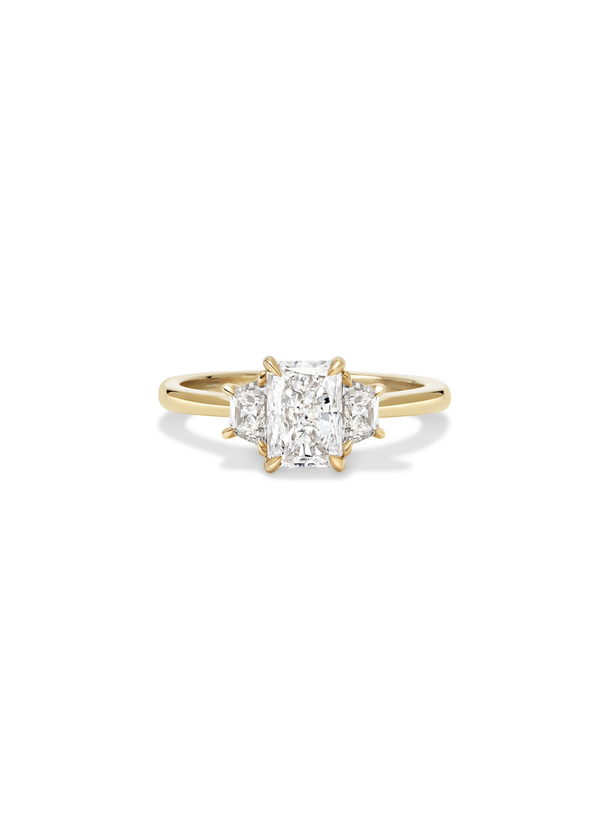 2 CT Round Three Stones Lab Grown Diamond Engagement Ring