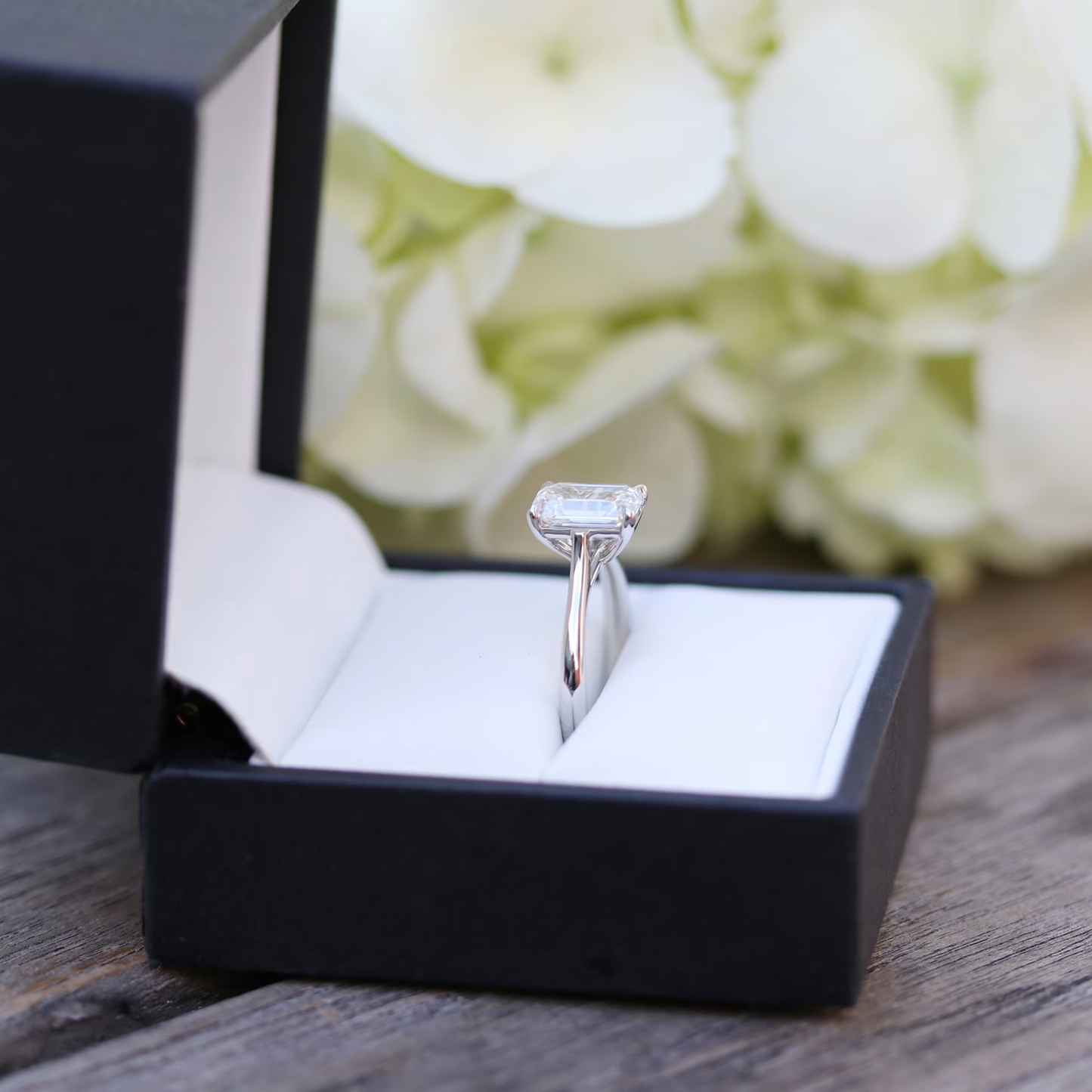 Marquise Cut Cluster Styled Lab Grown Diamond Engagement Ring