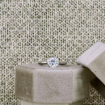 Marquise Cut Cluster Styled Lab Grown Diamond Engagement Ring