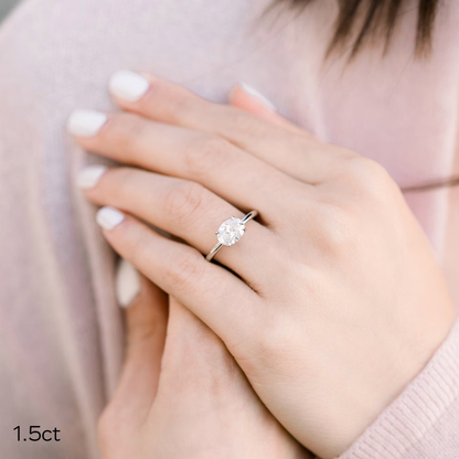 Marquise Cut Cluster Styled Lab Grown Diamond Engagement Ring
