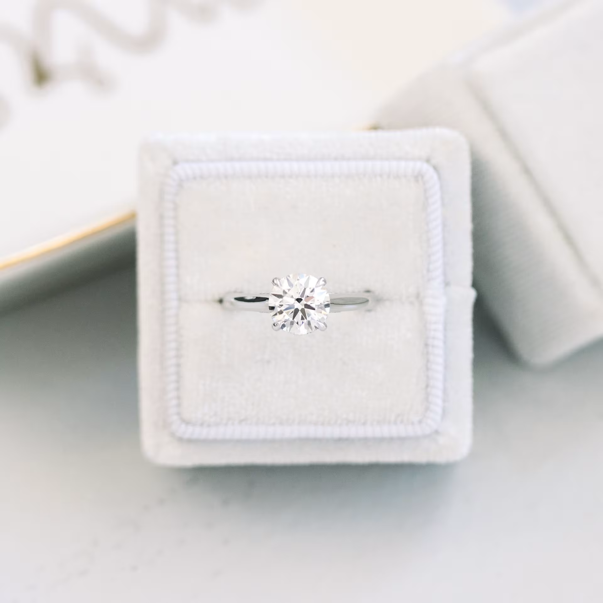 Marquise Cut Cluster Styled Lab Grown Diamond Engagement Ring