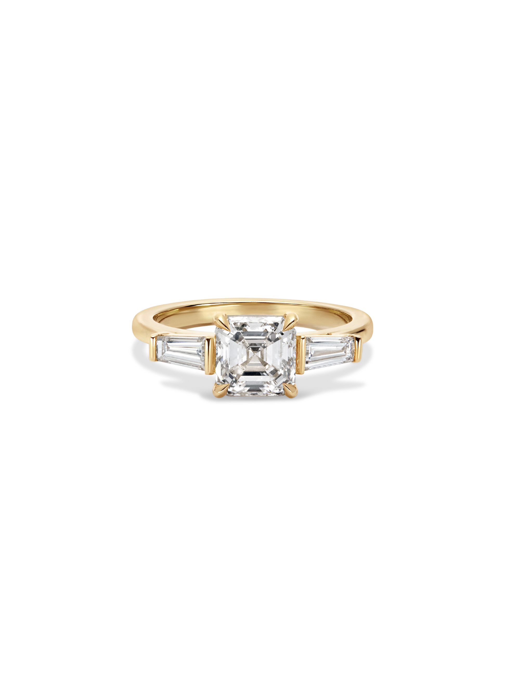 2 CT Round Three Stones Lab Grown Diamond Engagement Ring