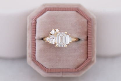 2 CT Round Three Stones Lab Grown Diamond Engagement Ring