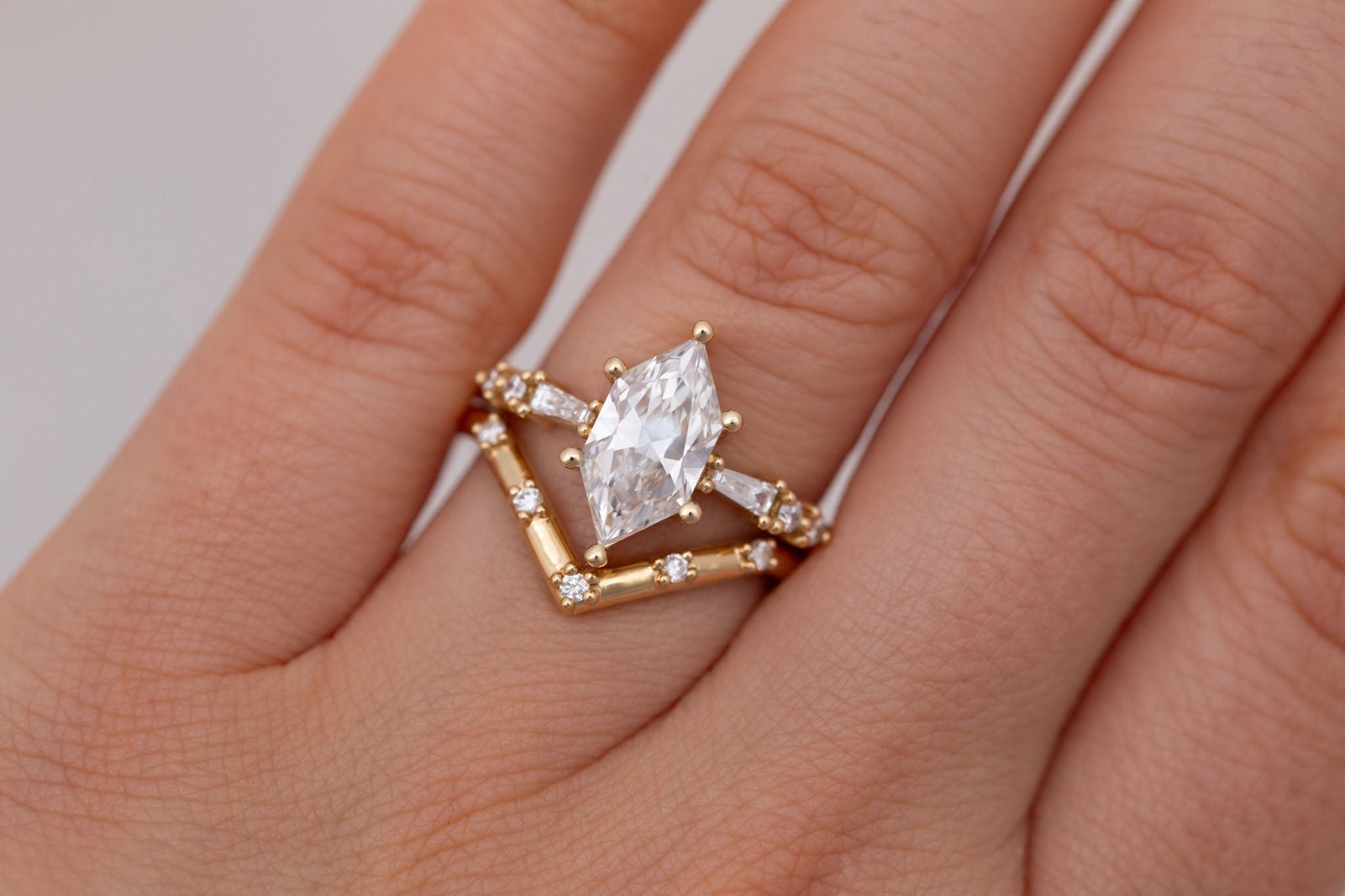 2 CT Round Three Stones Lab Grown Diamond Engagement Ring