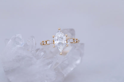 2 CT Round Three Stones Lab Grown Diamond Engagement Ring