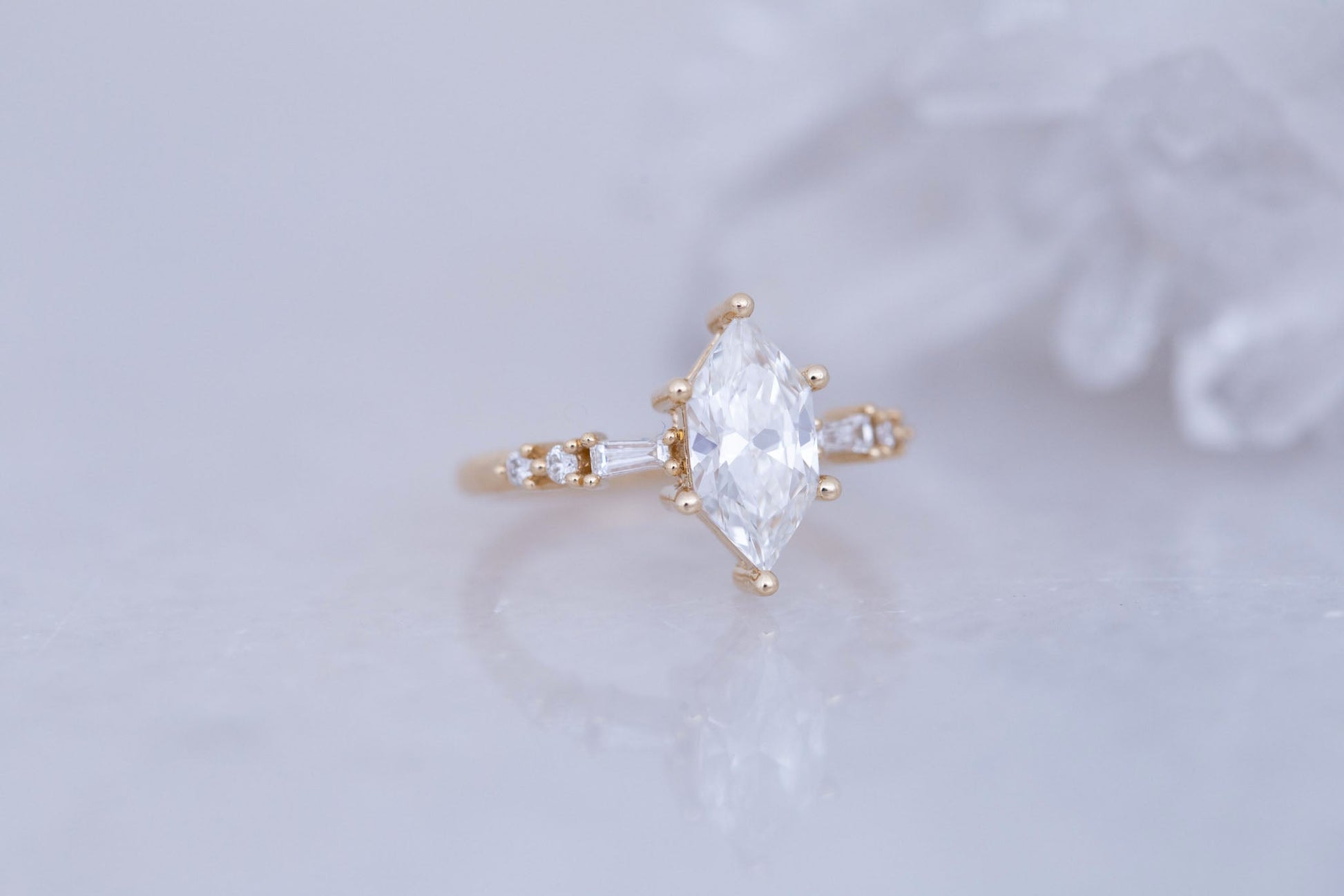 2 CT Round Three Stones Lab Grown Diamond Engagement Ring