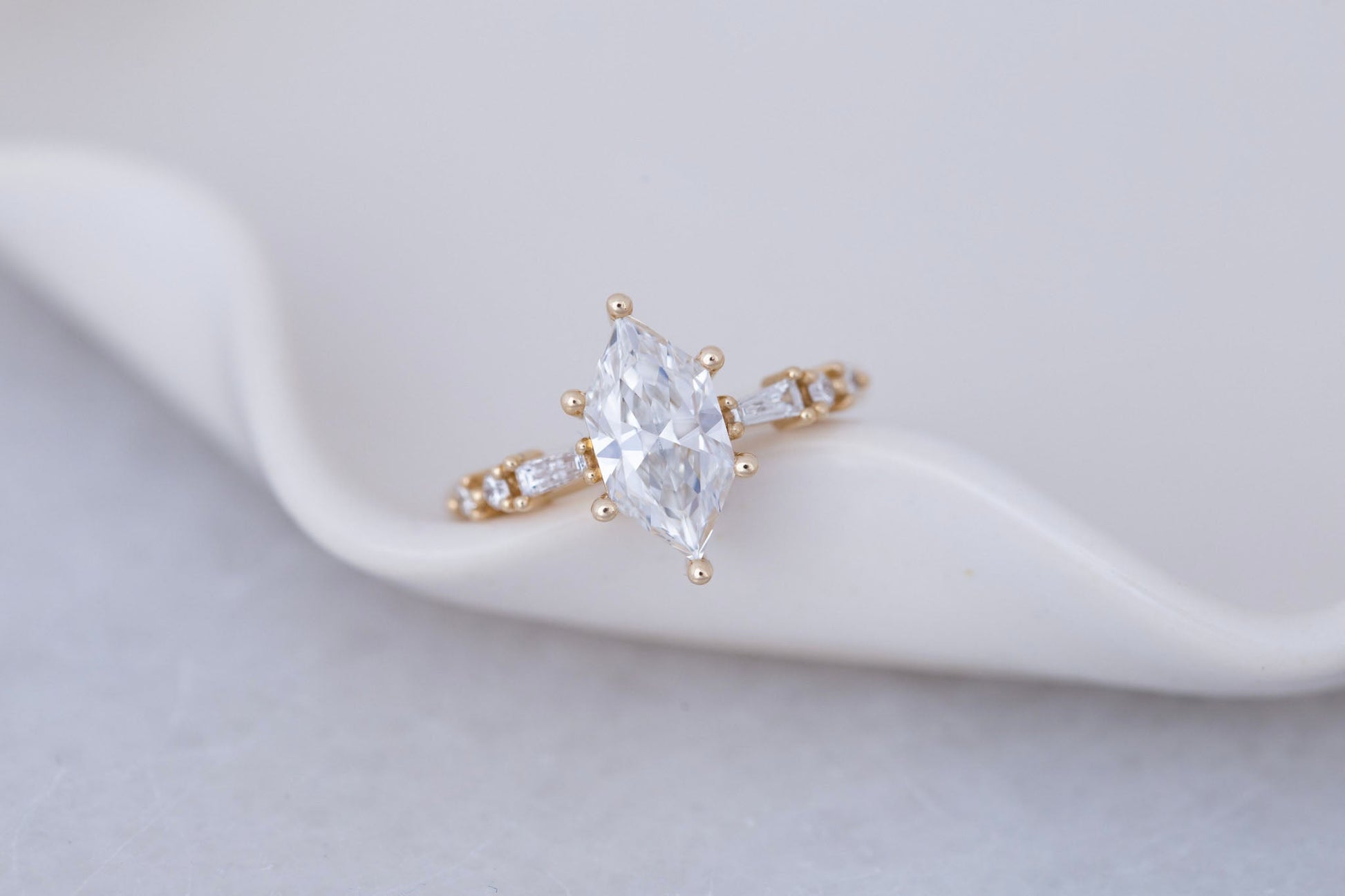 2 CT Round Three Stones Lab Grown Diamond Engagement Ring